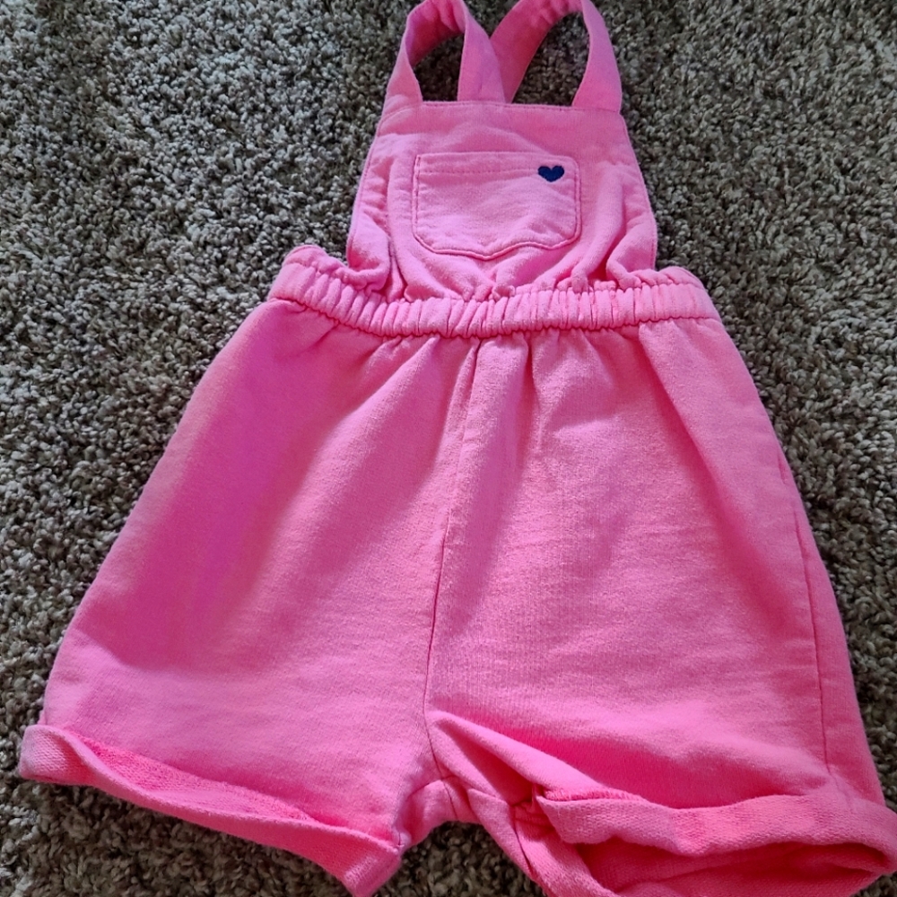 18m carter's pink overalls